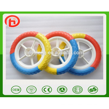 12'' EAV solid foam wheel , plastic rim ,children car wheel .Baby carriage wheels ,baby child bike wheel